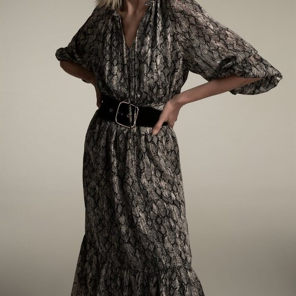 NWT ZARA ANIMAL PRINT MIDI DRESS size S - Picture 4 of 11